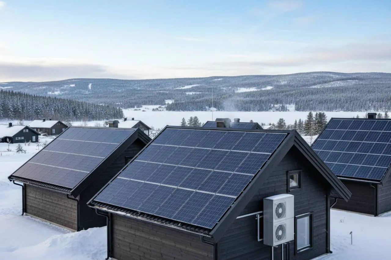 Pompe di calore e tetti solari: l'innovazione svedese