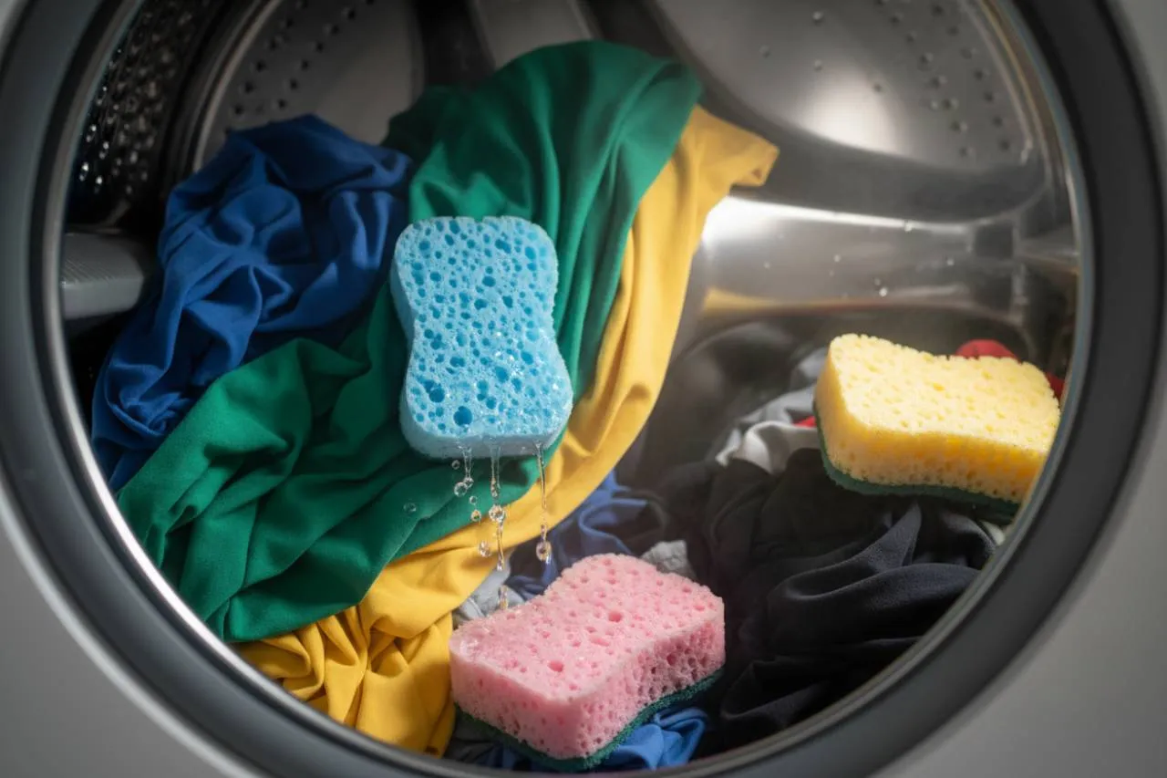 I vantaggi inaspettati di una spugna nel cestello