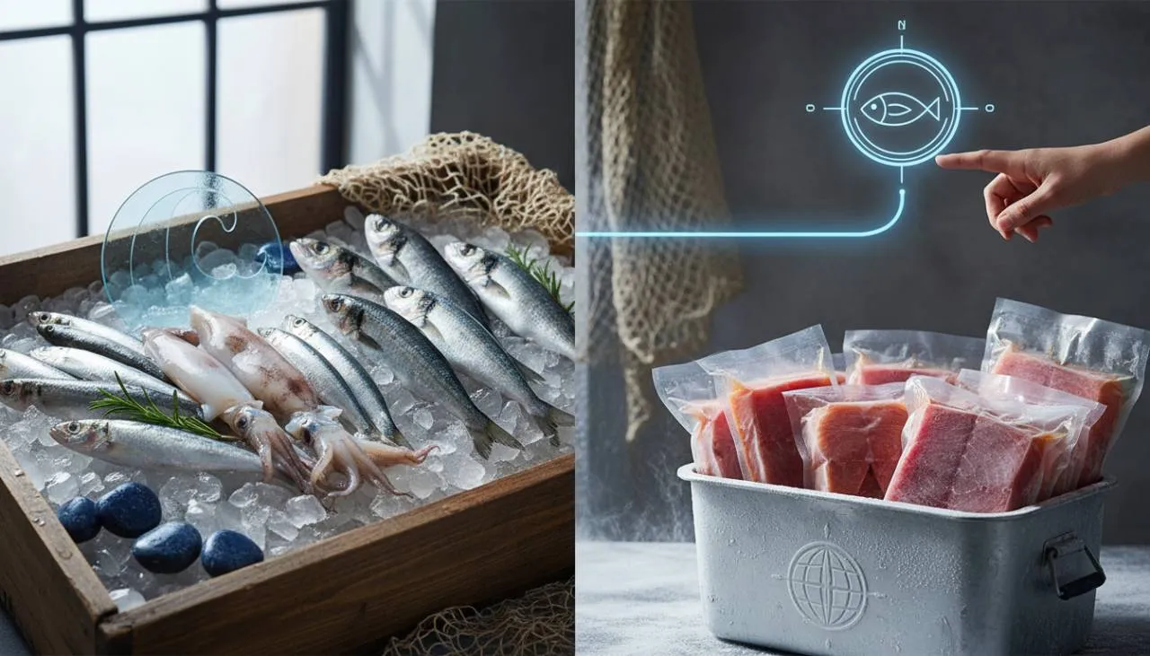 La provenienza del pesce: fresco e surgelato