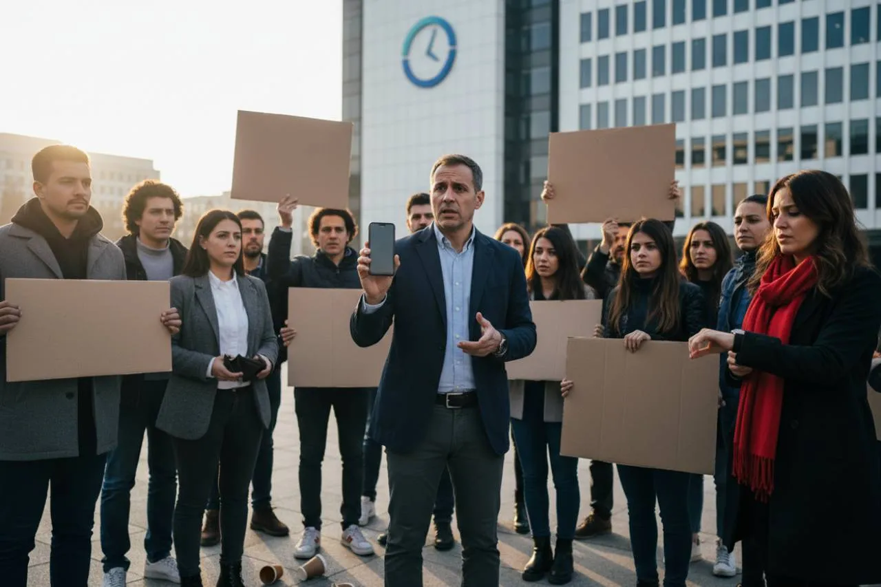 La protesta e i ritardi cronici nei pagamenti