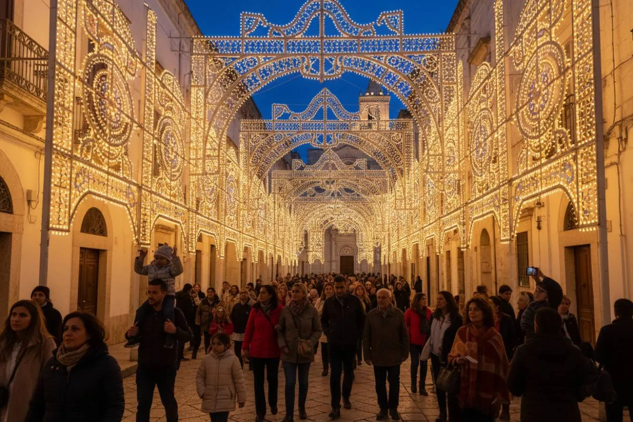 La tradizione delle luminarie in Puglia