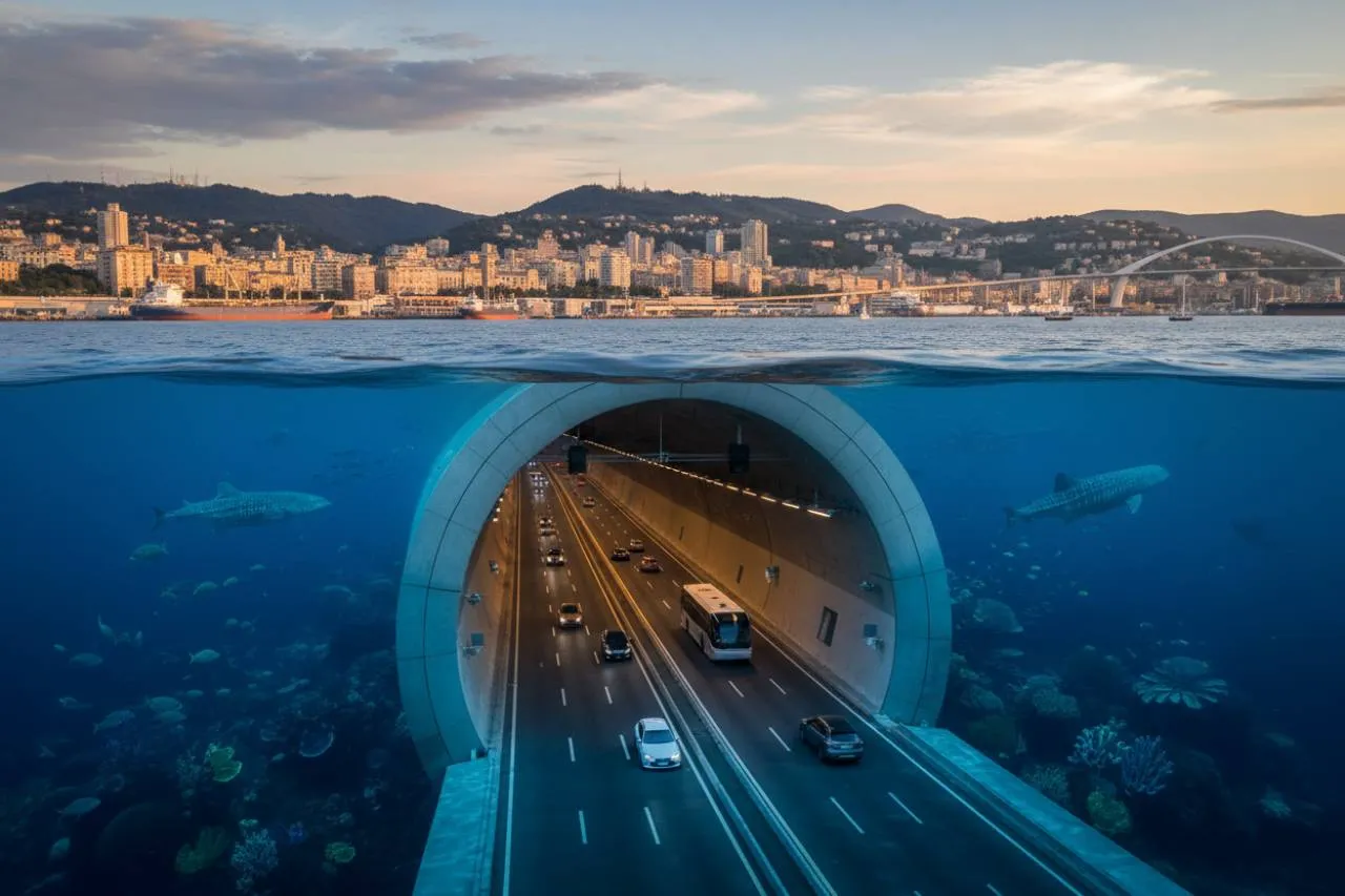 La soluzione è sott'acqua: il tunnel da record