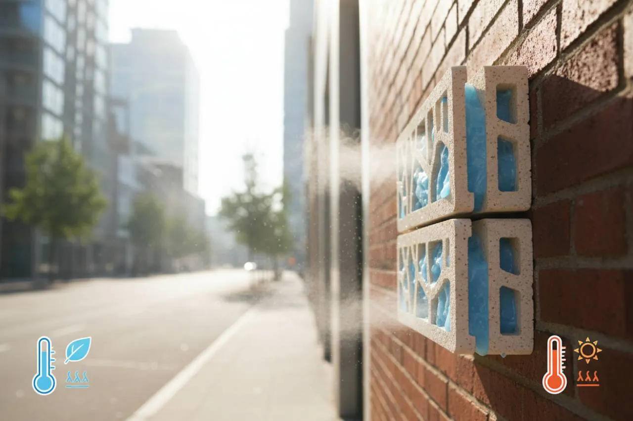 Come funziona "Bloc": il segreto del mattone rinfrescante