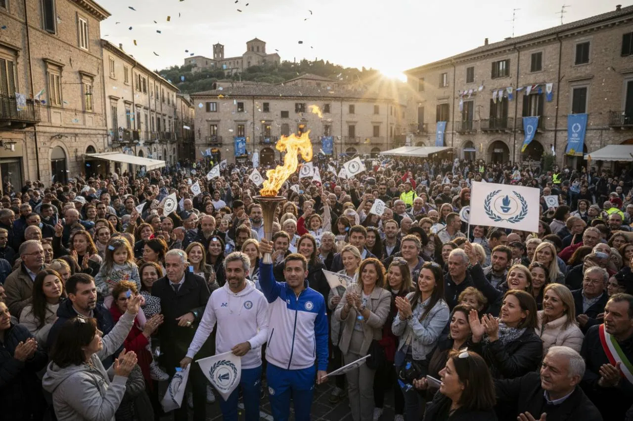 L'emozionante tappa a Cassino