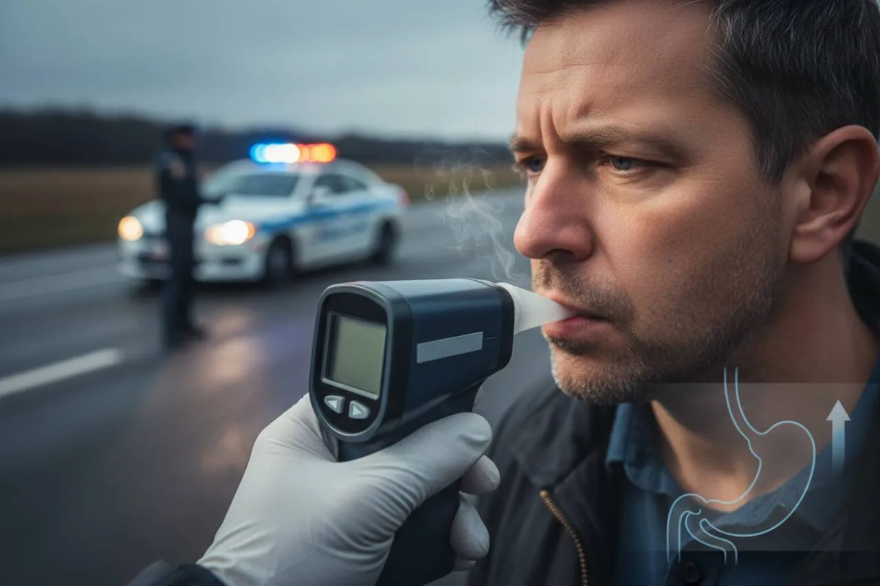 Il precedente legale: Come il reflusso altera l'etilometro