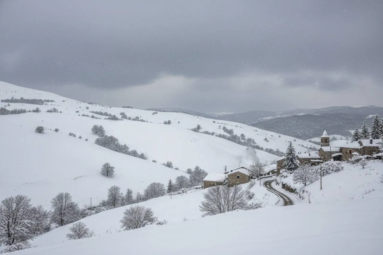 Maltempo e neve al sud, appennino imbiancato