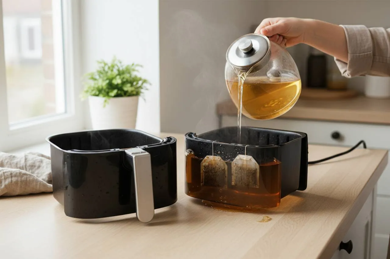 Come pulire la tua friggitrice ad aria con una bustina di tè