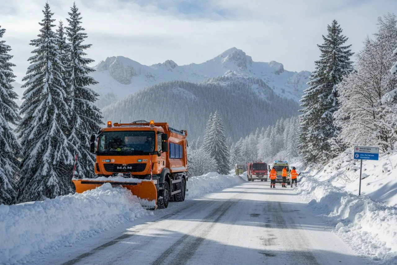 Strade bloccate e interventi di soccorso