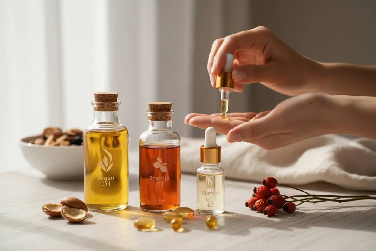 Oli naturali e vitamina E: alleati per schiarire la pelle