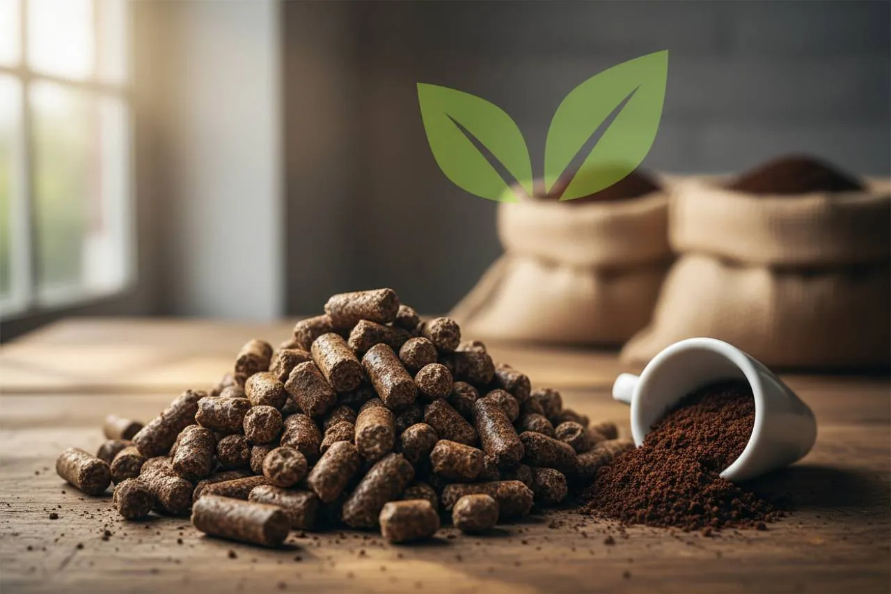 L'alternativa inaspettata: il pellet dai fondi di caffè