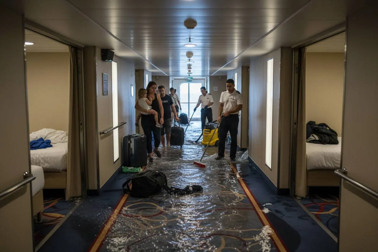 L'allagamento inaspettato durante la navigazione