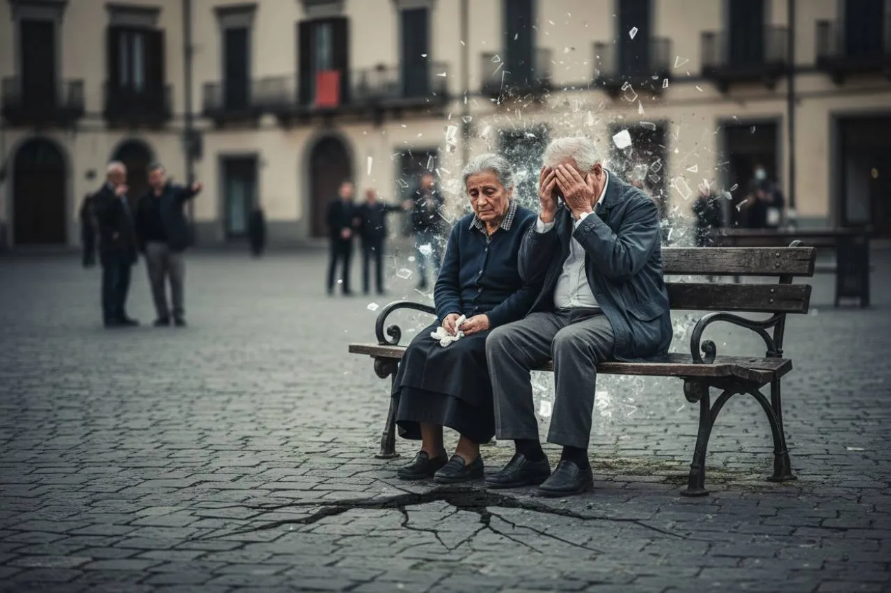 Il crollo invisibile di un'intera esistenza