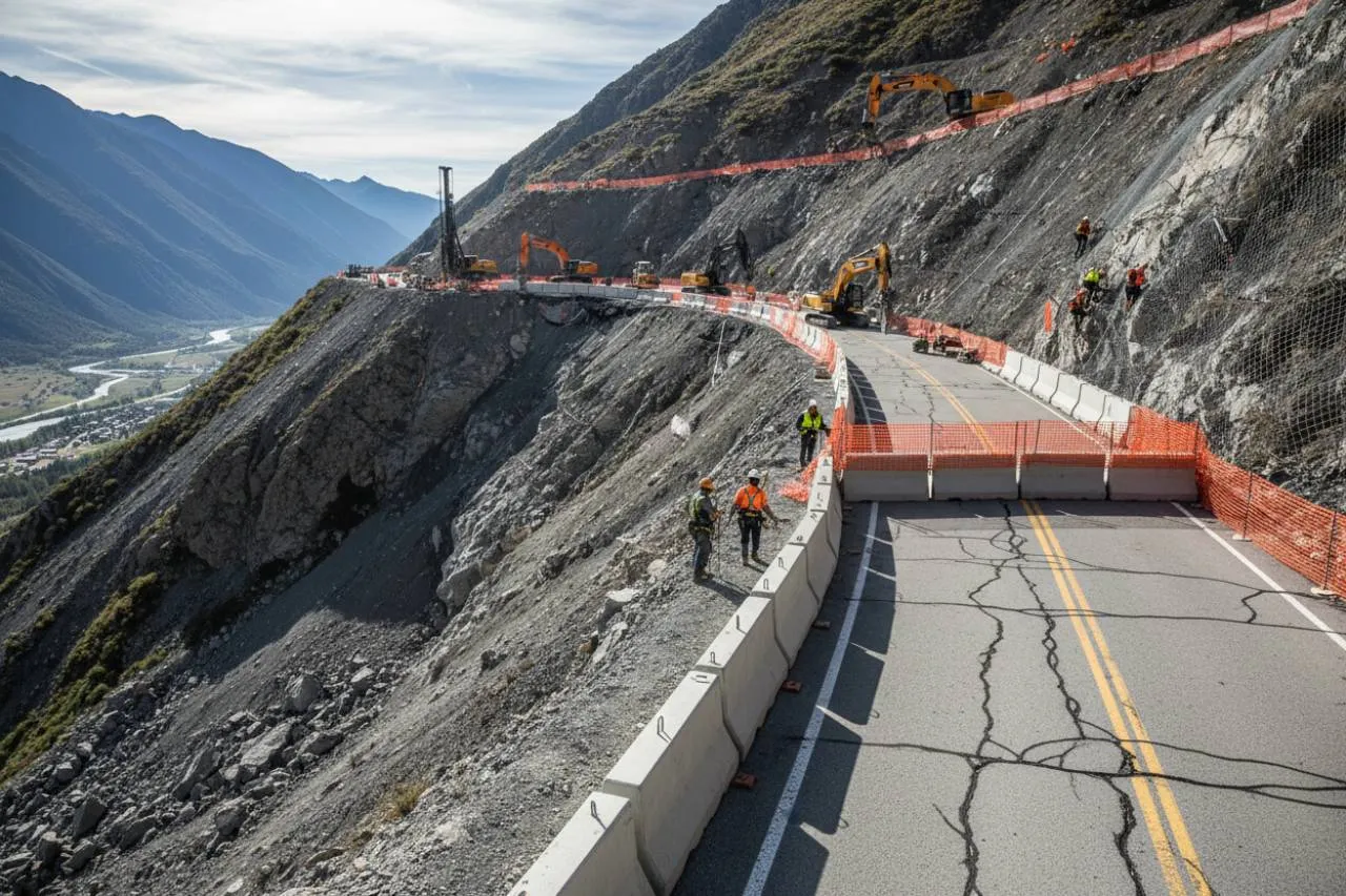 Intervento urgente per la sicurezza del versante
