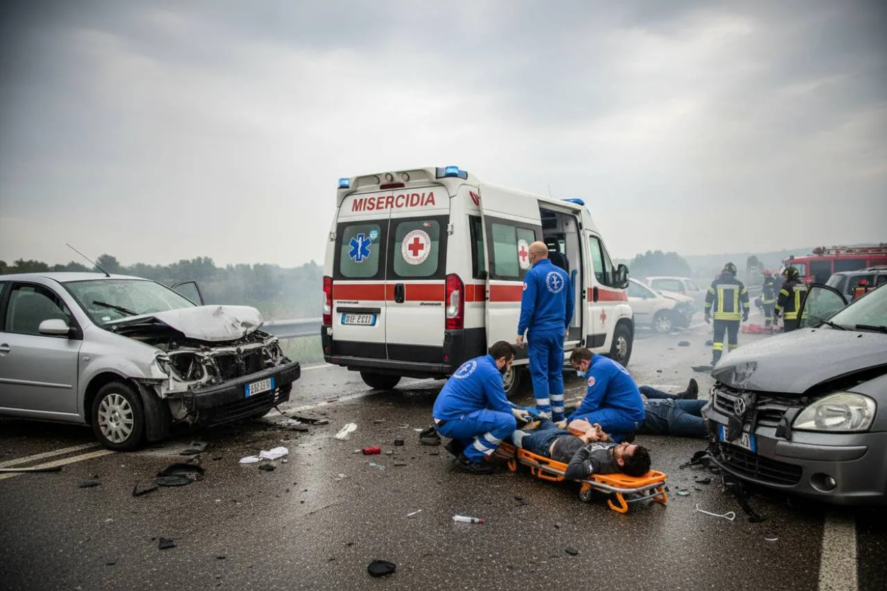 L'intervento dei soccorsi e le prime informazioni