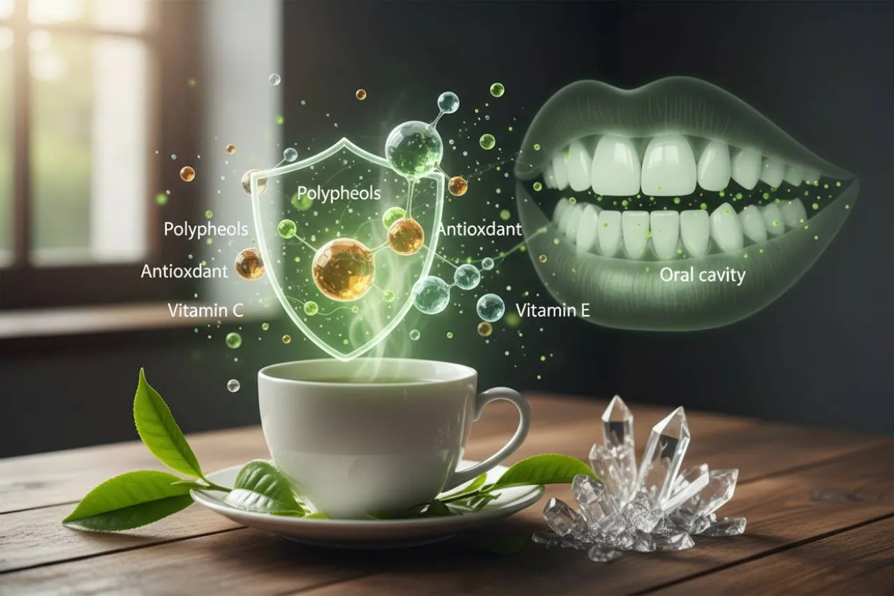 Il meccanismo d'azione del tè verde contro il tartaro