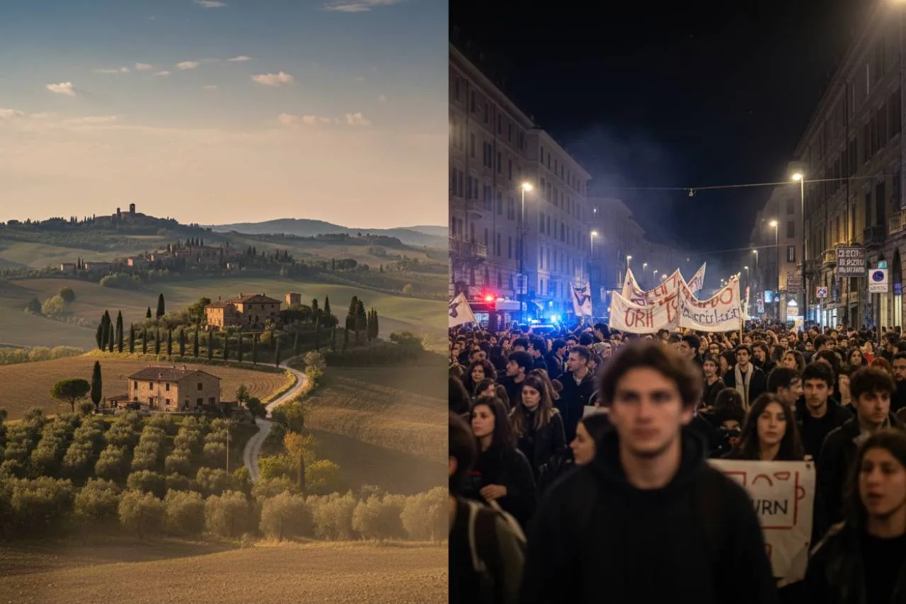 Dalle colline toscane all'epicentro della protesta: la storia