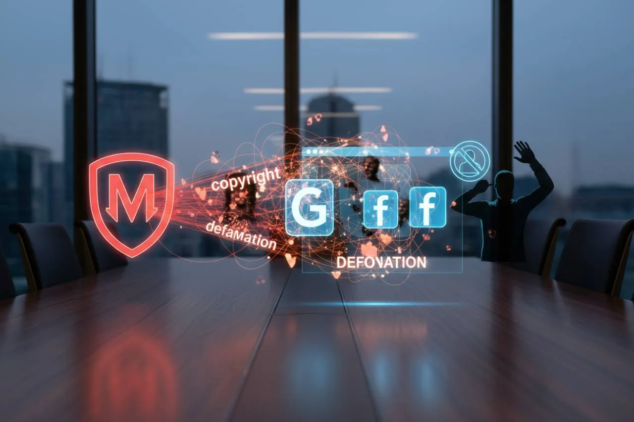 L'intervento di Mediaset: Copyright e accuse pesanti