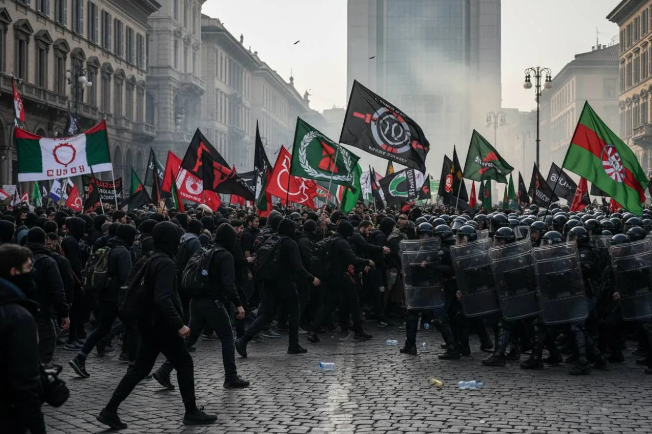 Scontri a milano e le accuse di sabotaggio: il contesto rovente