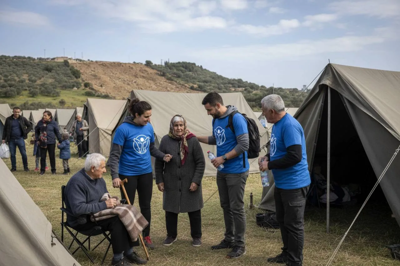 La solidarietà al fianco degli sfollati