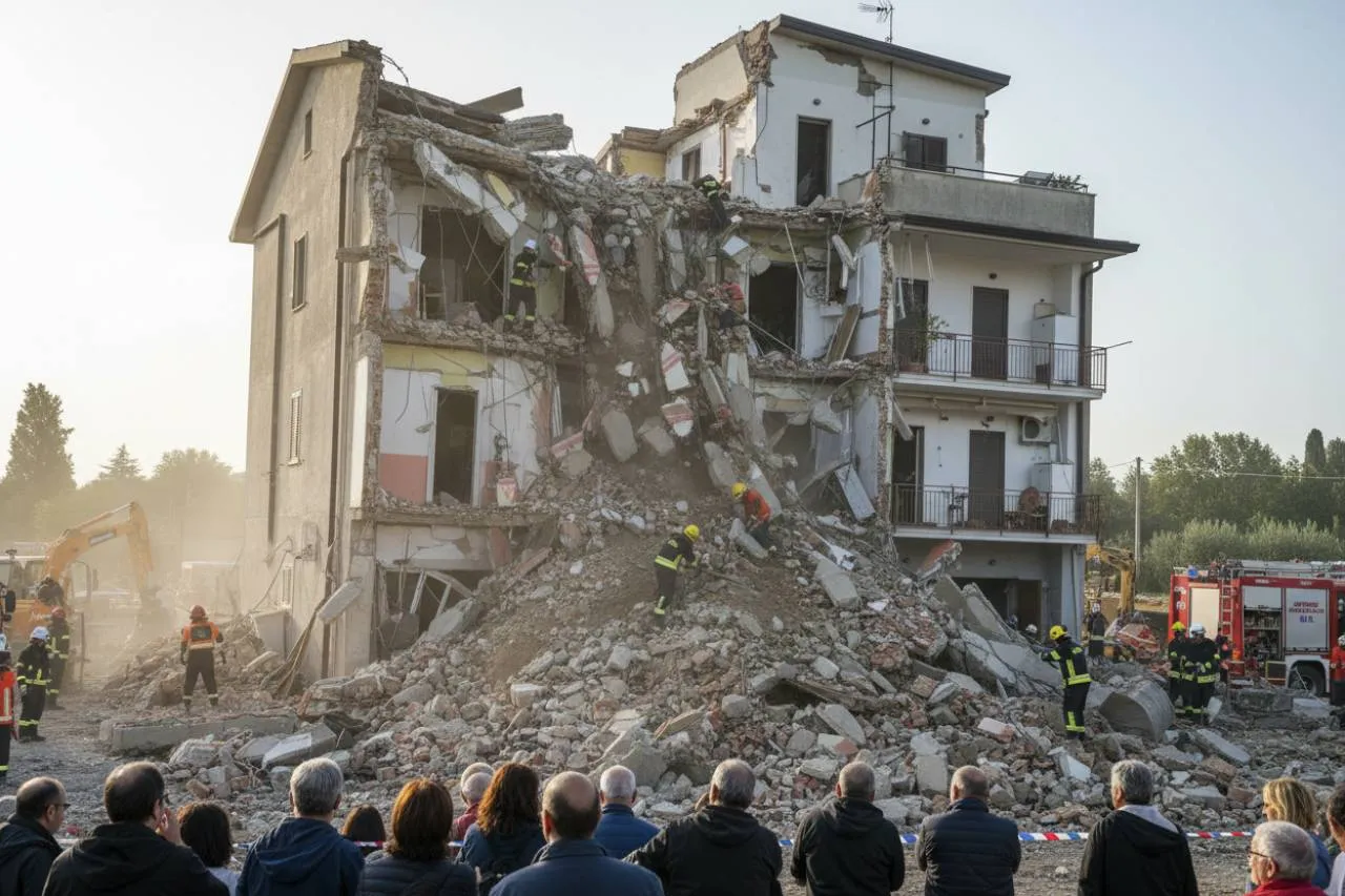 Il crollo che ha sconvolto Formello