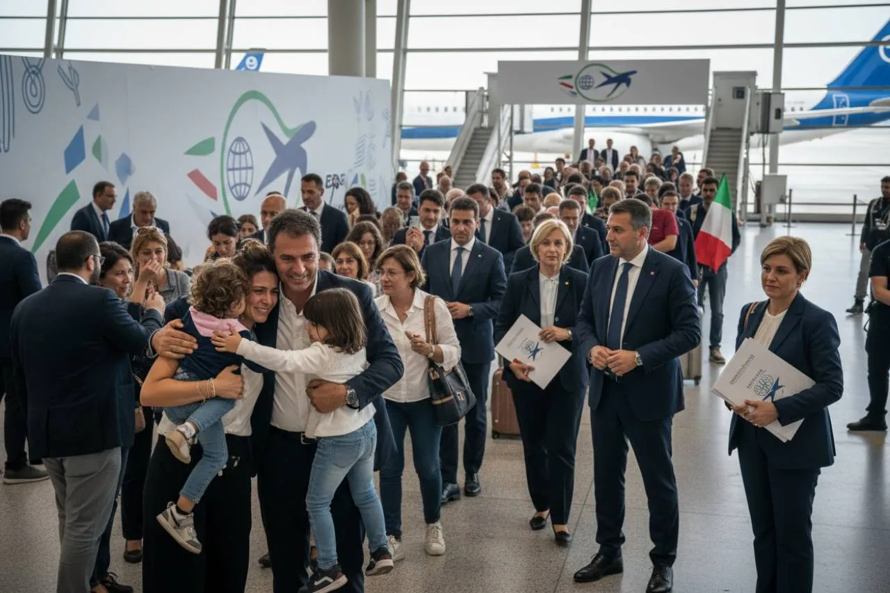 Il sollievo dell'atterraggio e l'impegno della Farnesina