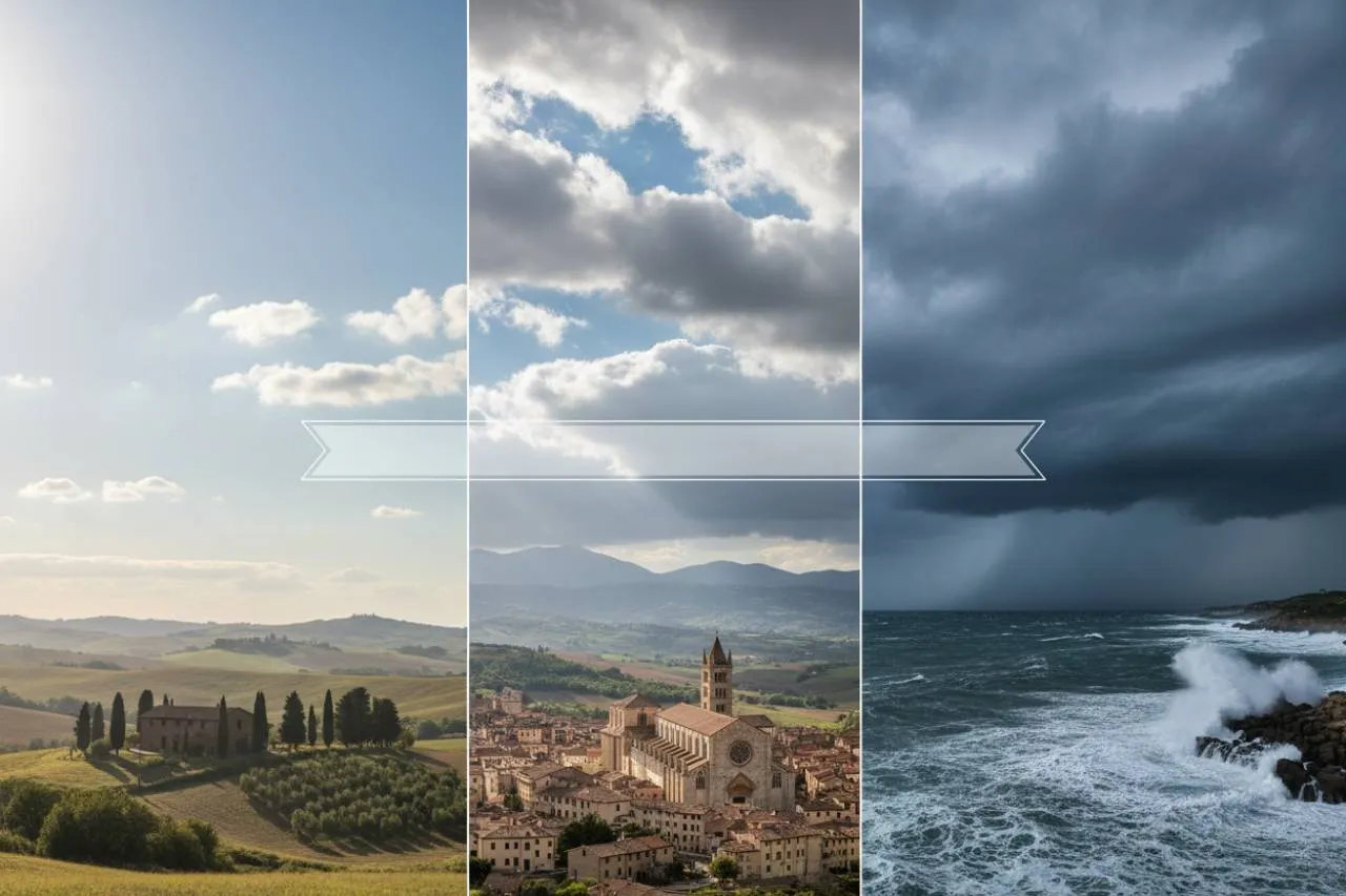 Dettaglio della perturbazione: giorno per giorno