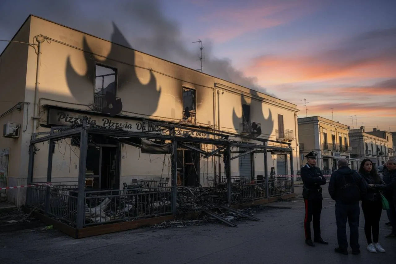 L'ombra degli incendi seriali sulle attività baresi