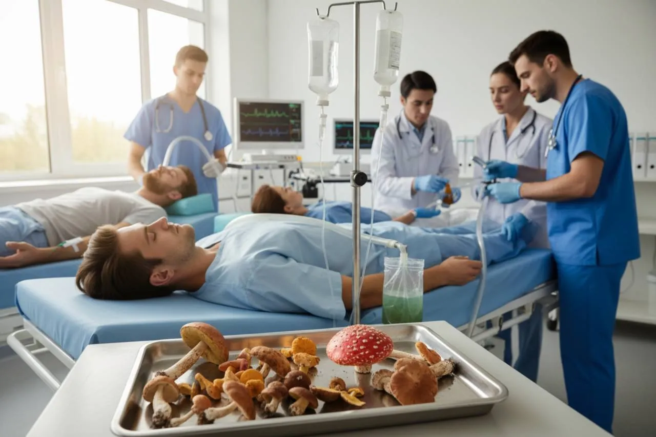 L'intervento medico d'urgenza e le indagini sui funghi