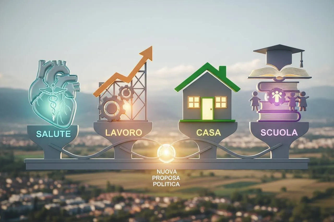 I pilastri della proposta alternativa: salute, lavoro, casa e scuola