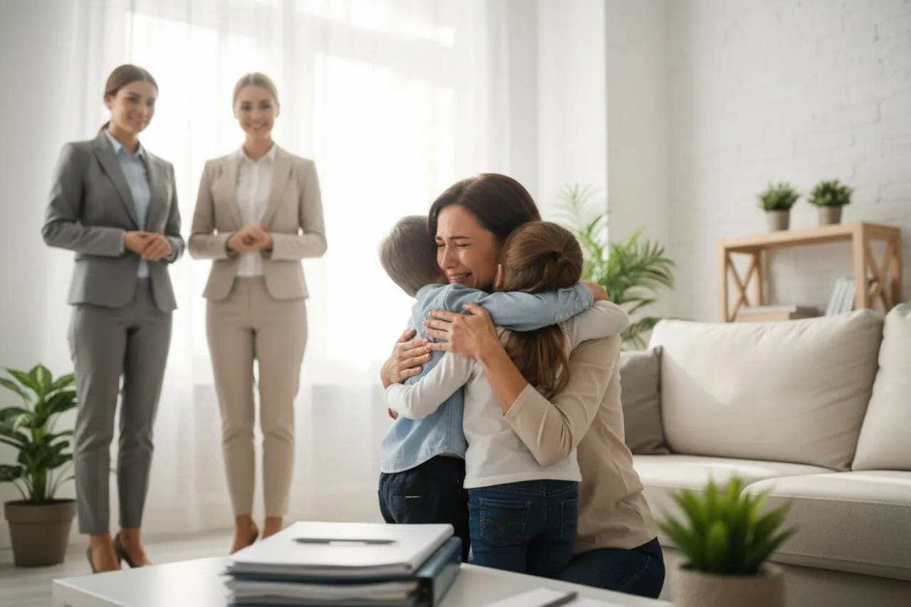 Il percorso di riabilitazione della madre e il primo, emozionante ricongiungimento