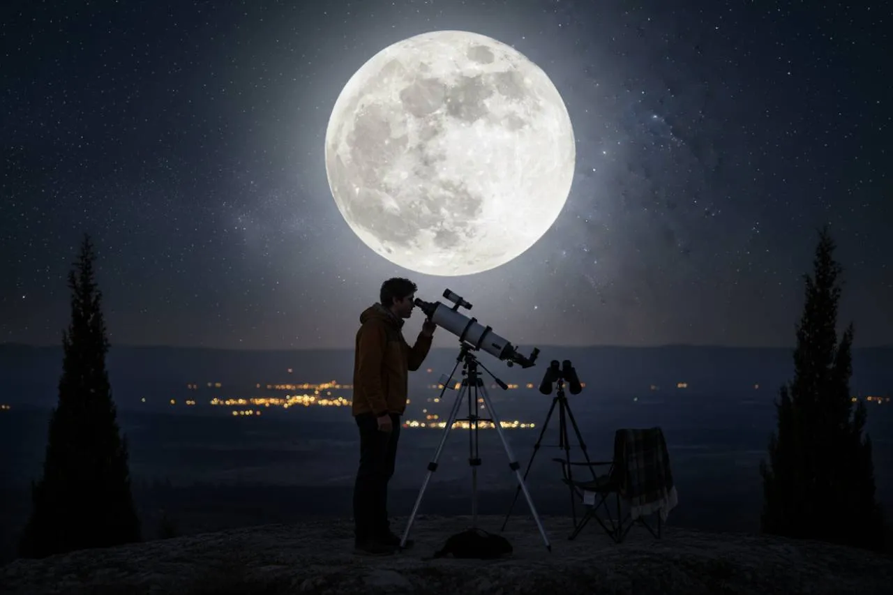 Come ammirare la luna piena di aprile