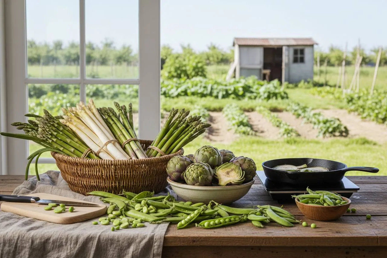 Dall'orto alla tavola: le verdure di aprile