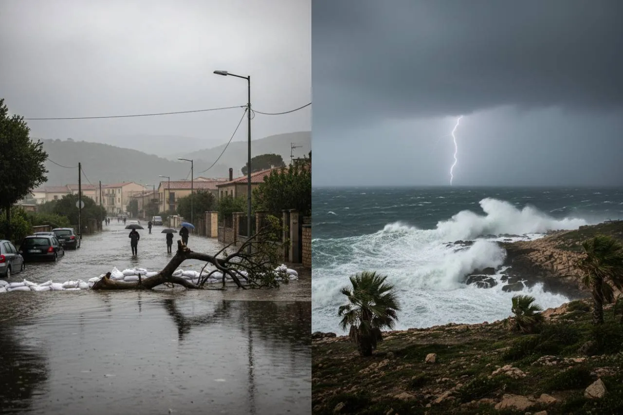 Piogge torrenziali e disagi da nord a sud