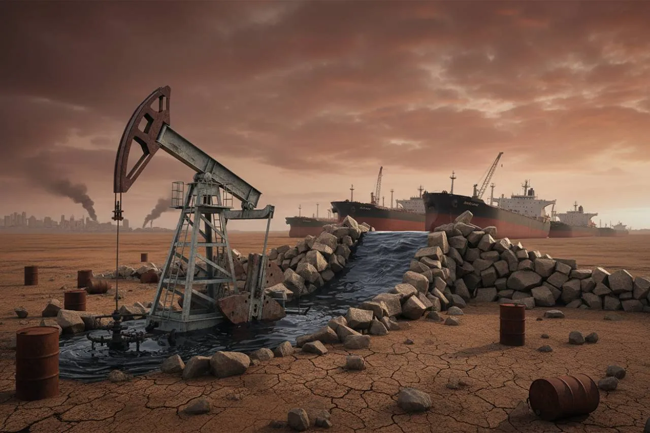 Crollo della produzione OPEC: l'impatto del conflitto