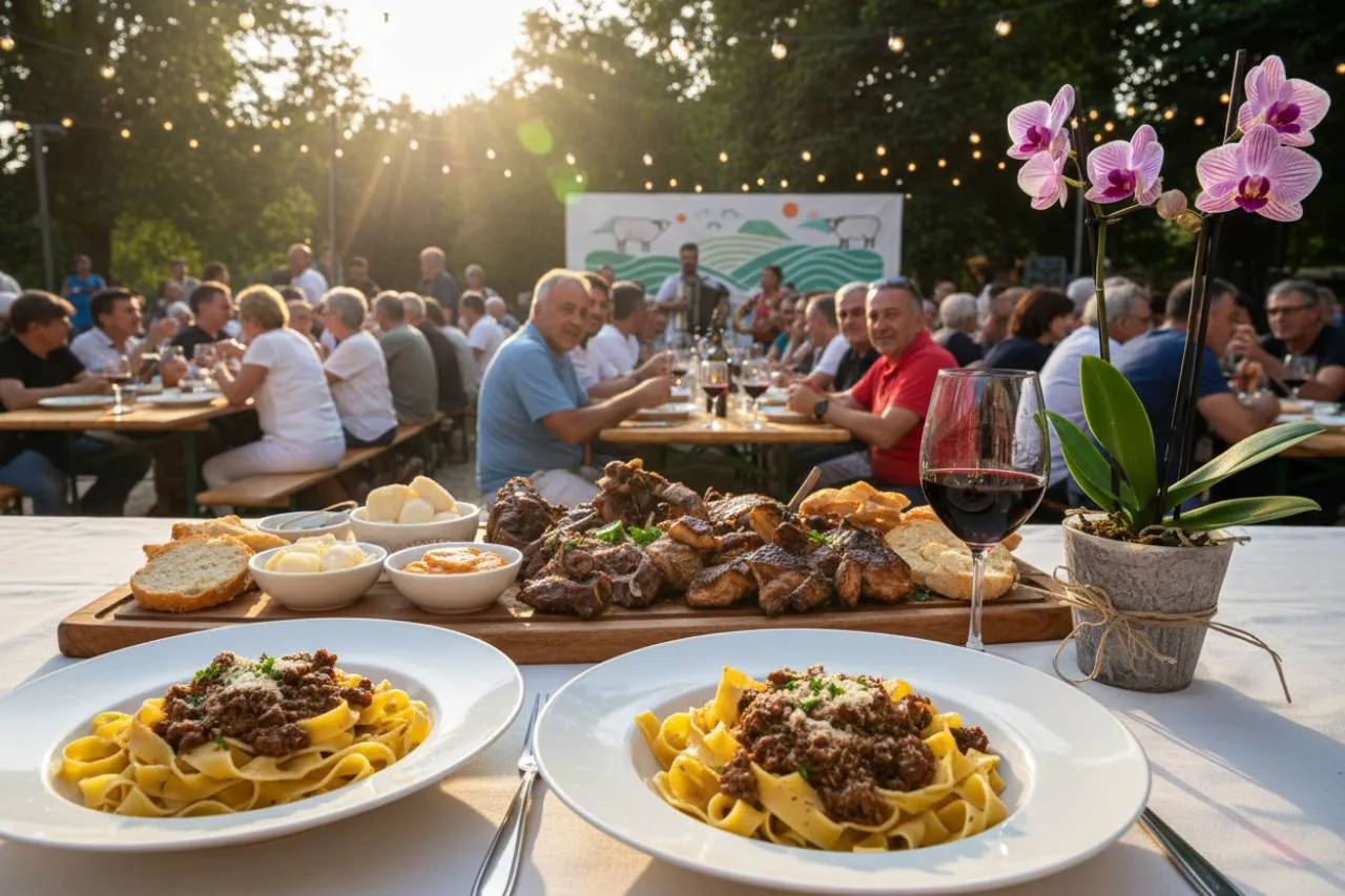 Tradizioni culinarie e oltre: dalla pecora alle pappardelle, fino alle orchidee