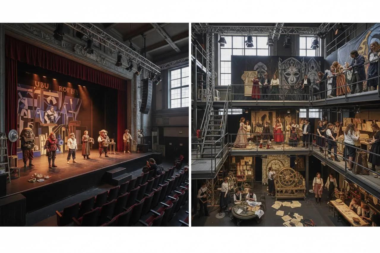 Le opere in scena e l'officina della creatività