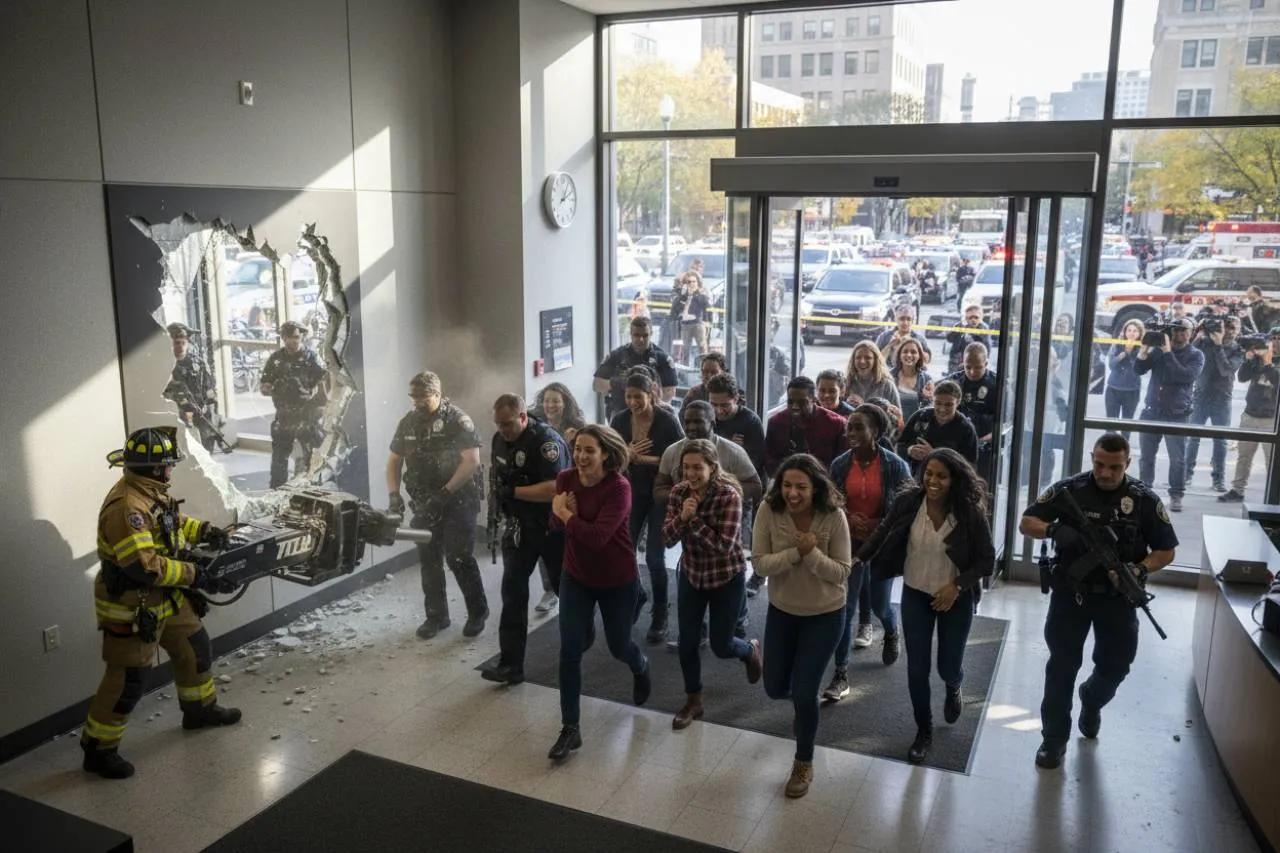 Il blitz e la liberazione degli ostaggi