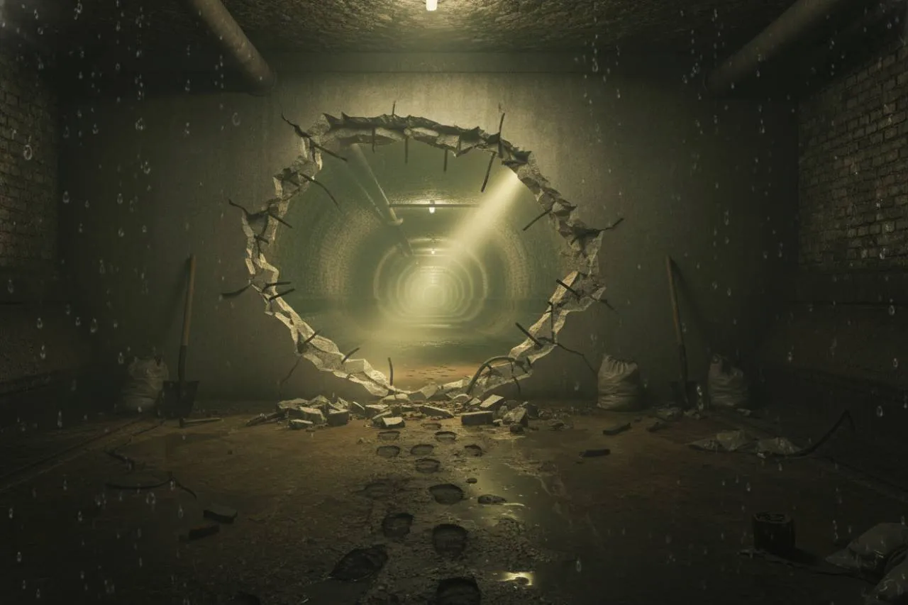 La fuga incredibile: un buco nelle fogne e il mistero della sparizione