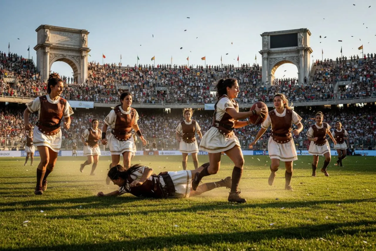 La novità che sorprende: L'Harpastum femminile e il gran finale