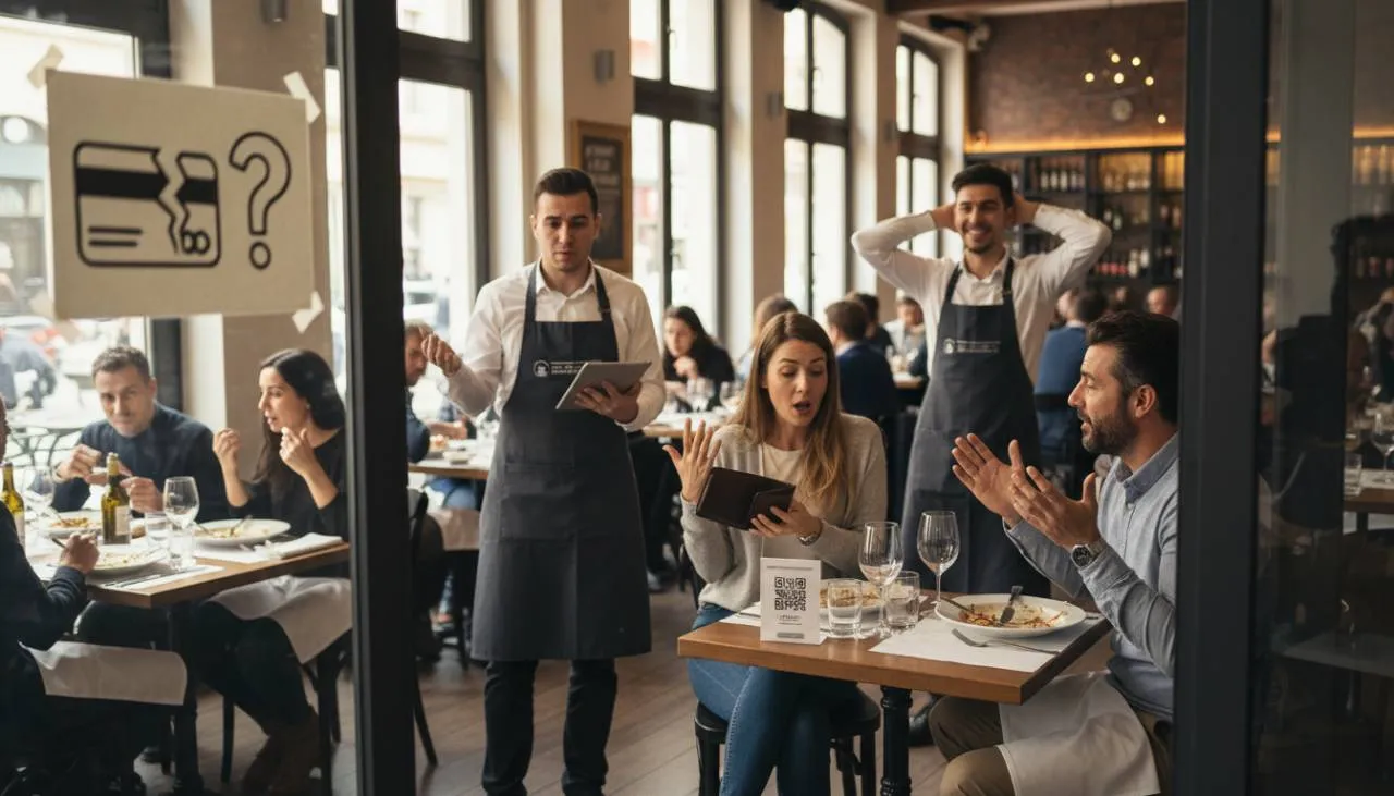 Le soluzioni improvvisate e l'ironia amara del ristoratore